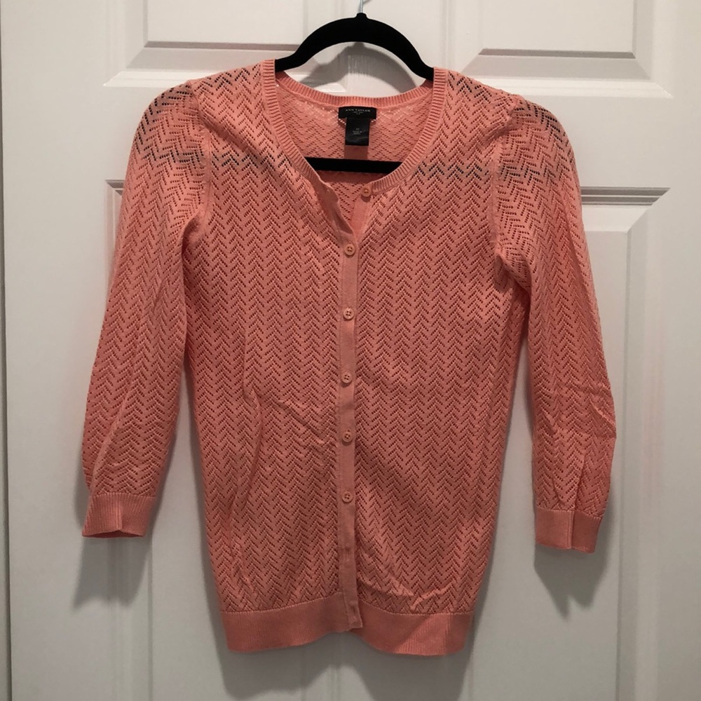 NWOT Ann Taylor Pointelle Cardigan